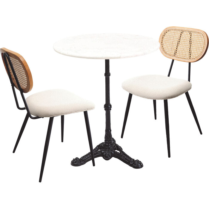 Set de mesas Bistro Rosalie Crema (3/piezas)