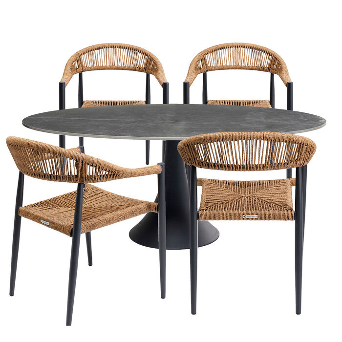 Garden Set Palma Possibilita 180cm Nature (5/part)