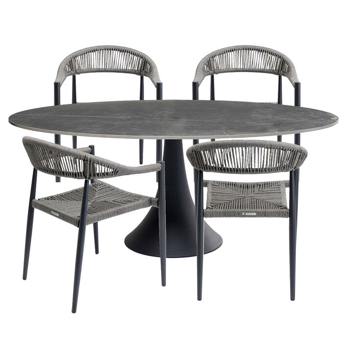 Gartenset Palma Possibilita 180cm Grey (5/part)