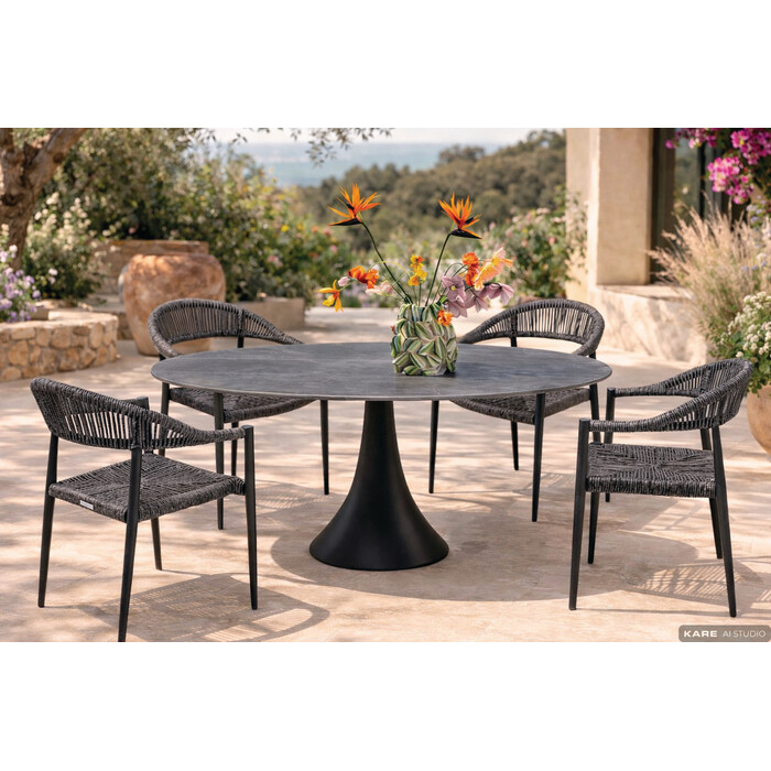 Set Taman Palma Possibilita 180cm Grey (5/bahagian)