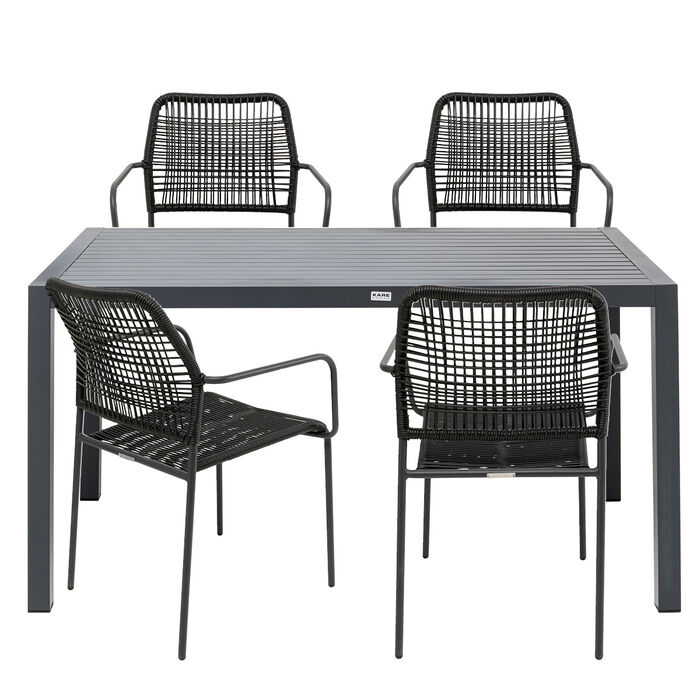 Garden Set Madagascar Black (5/part)