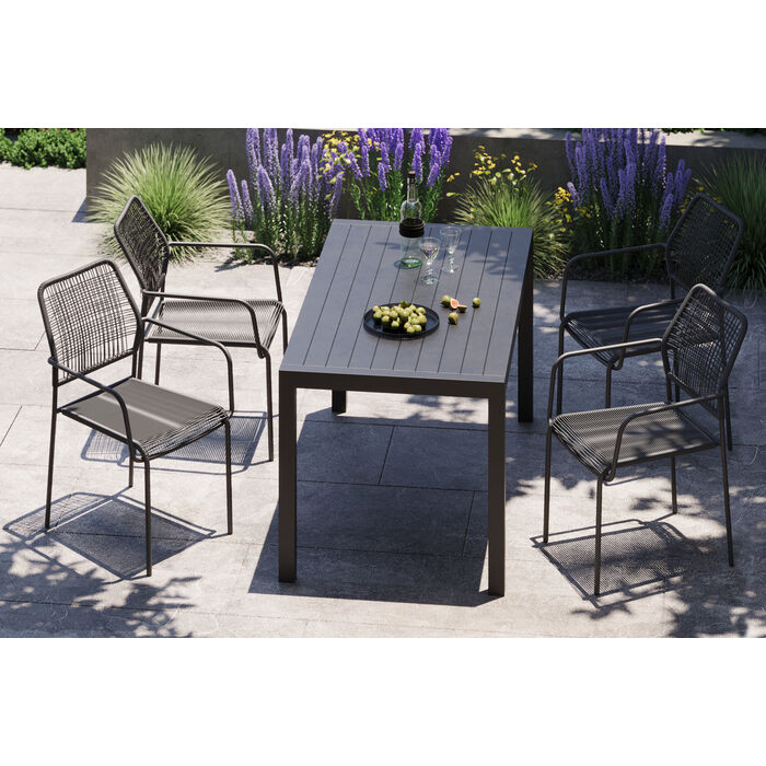 [47625] Garden Set Madagascar Black (5/part) - 2