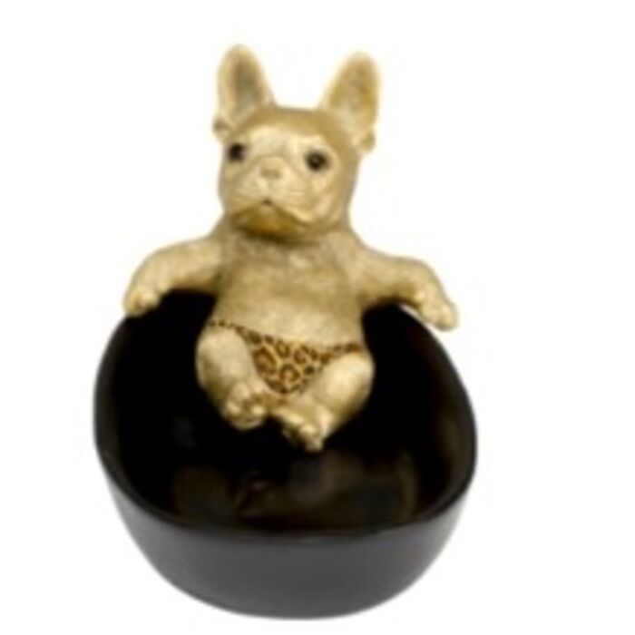 Deco Bowl Bathing Bulldog Pants 21cm