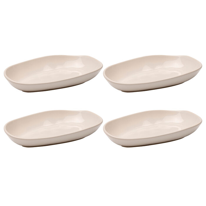 Plate Organic Cream 25cm (4/Set)