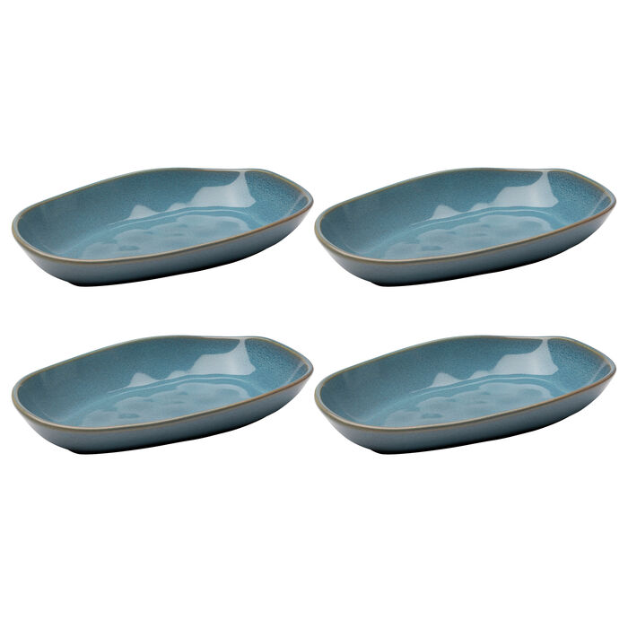 Plate Organic Turquise 25cm (4/Set)