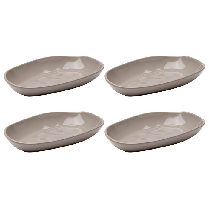 Plate Organic Grey 25cm (4/Set)
