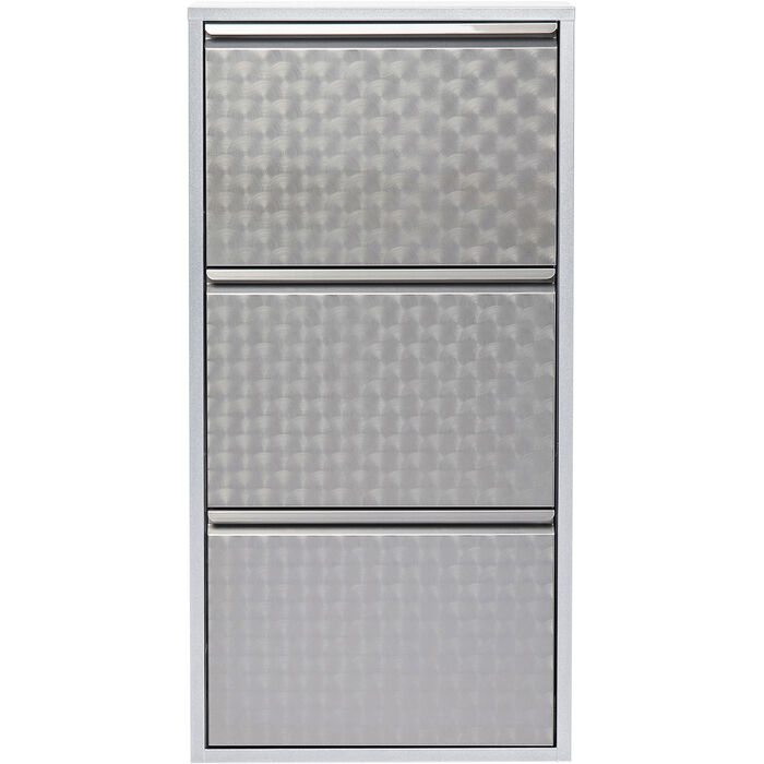 Shoe Container Caruso 3 Silver brushed (MO)