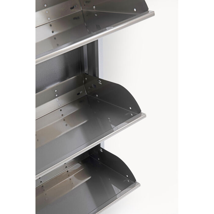 [49275] Shoe Container Caruso 5 Silver brushed (MO) - 4