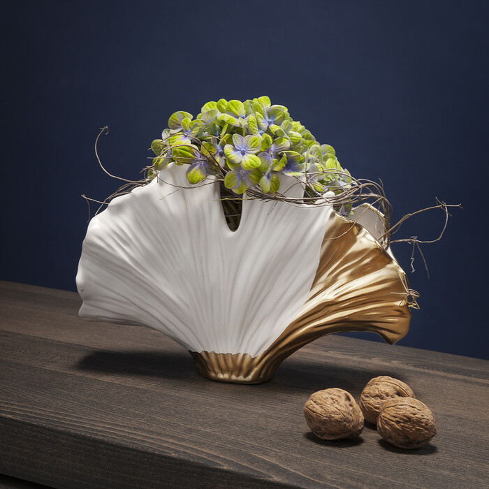 Vase Élégance Ginkgo 18cm