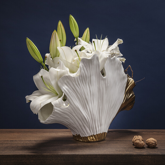 Vase Élégance Ginkgo 45cm