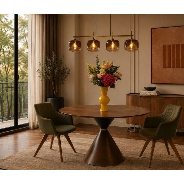 Hanging Lamp Golden Goblet Quattro 129cm
