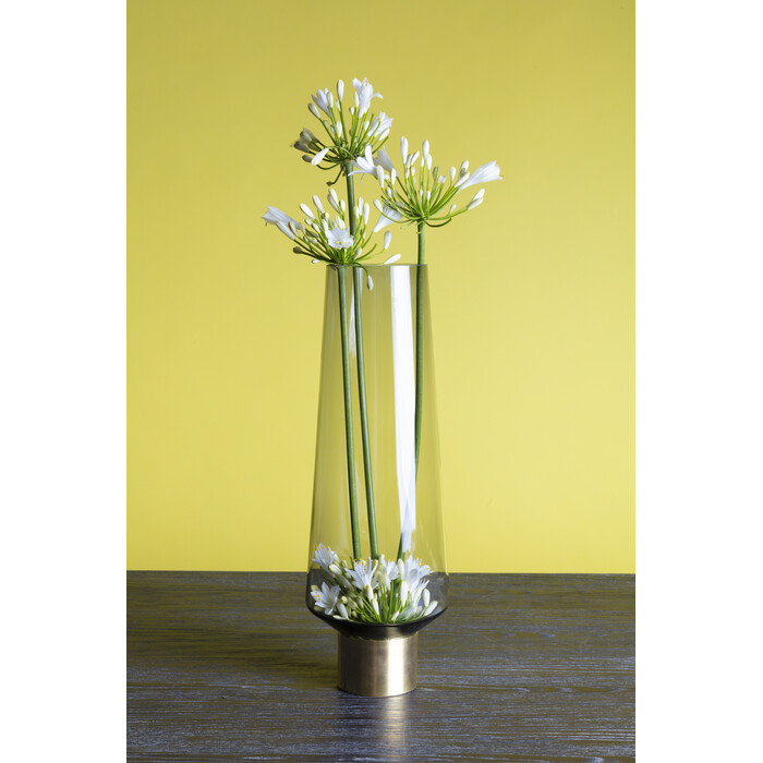 Vase Noble Ring gris 40cm