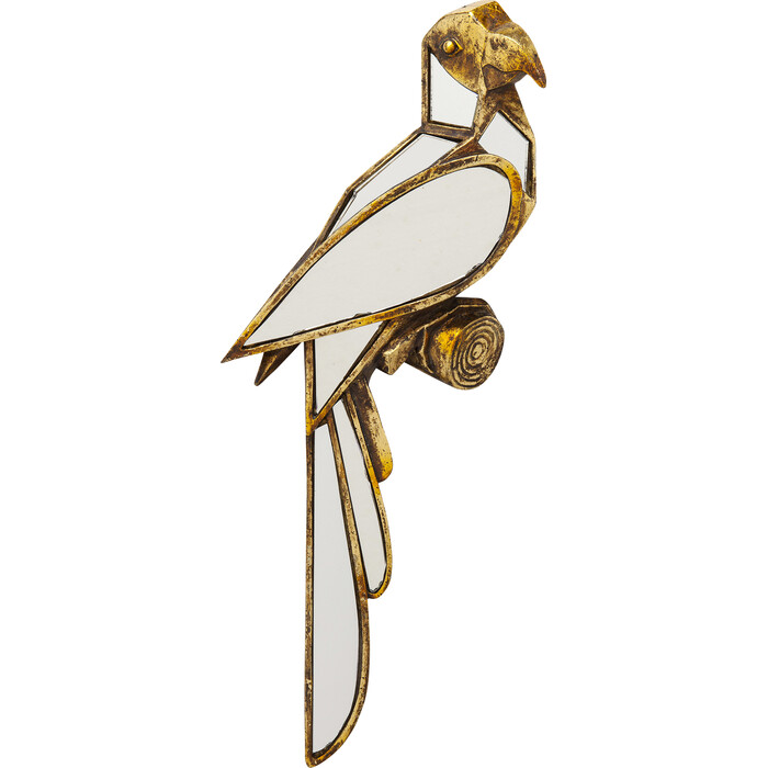 Wall Object Parrot Mirror 15x43cm