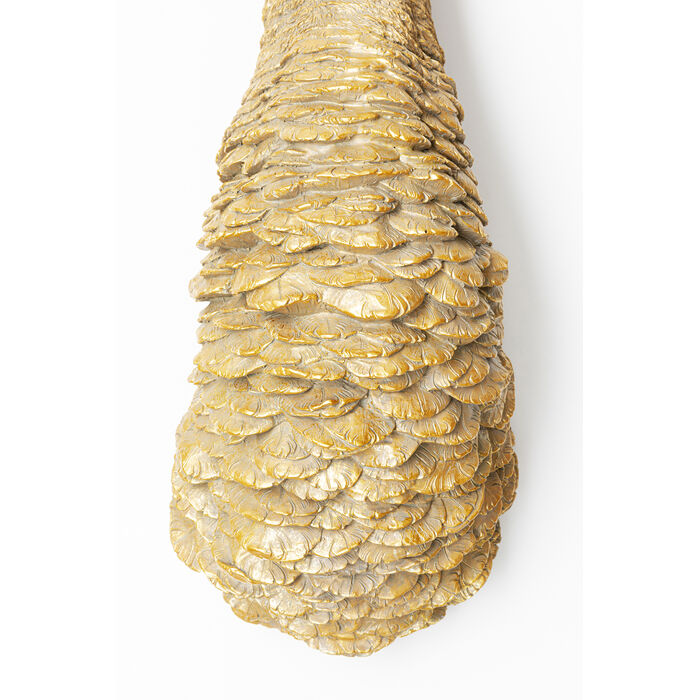 [51492] Objet mural Ostrich doré 19x72cm - 3