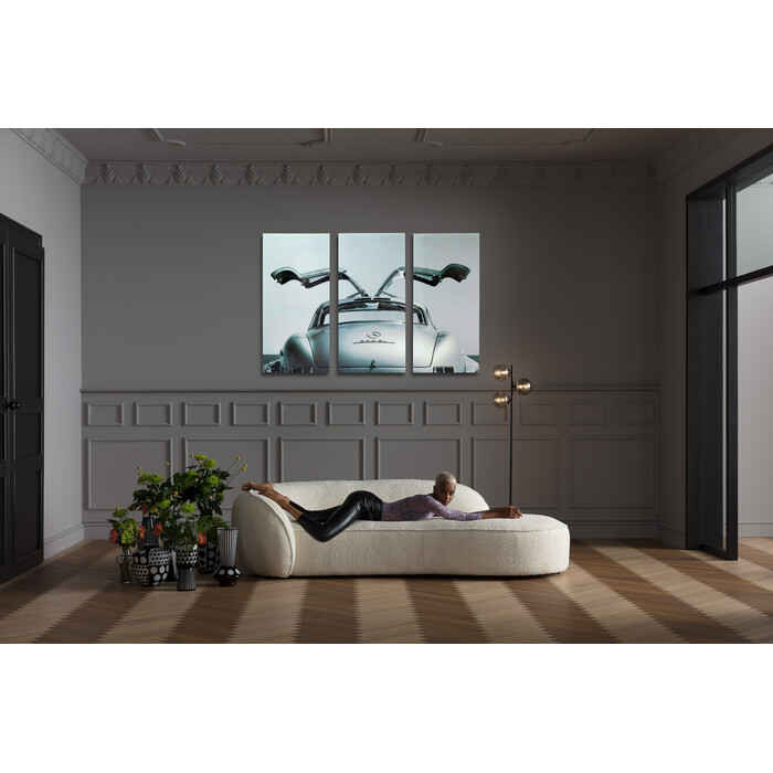 [51522] Gambar Kaca Triptychon Oldtimer Back 240x160cm - 1