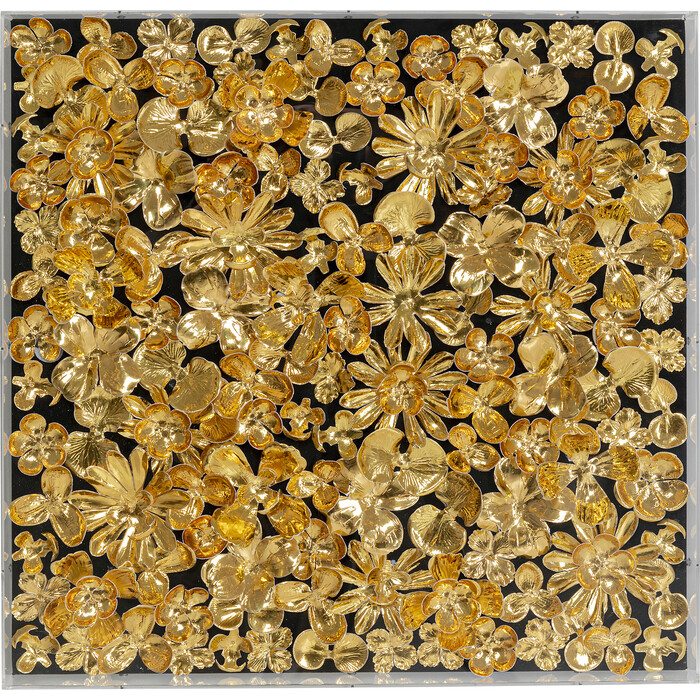 Cuadro Gold Flower 60x60cm