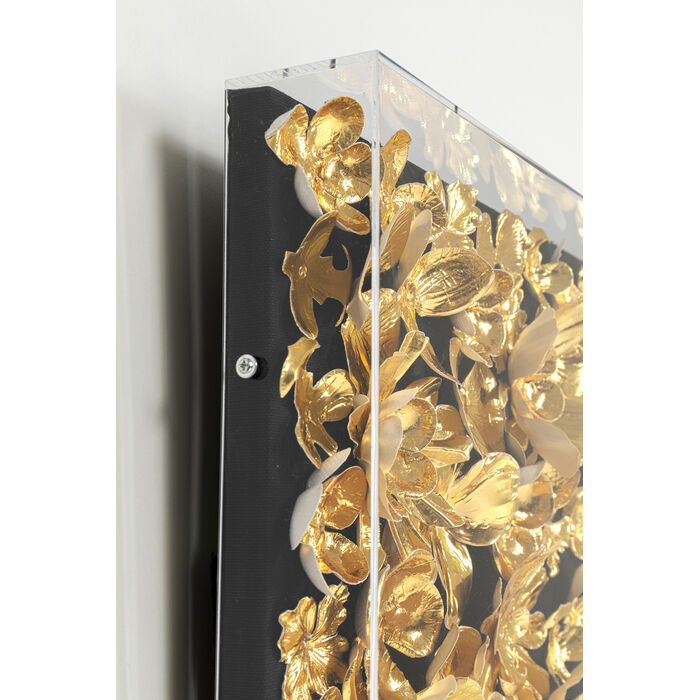 [51626] Tablou Obiect Floare Aurie 60x60cm - 4