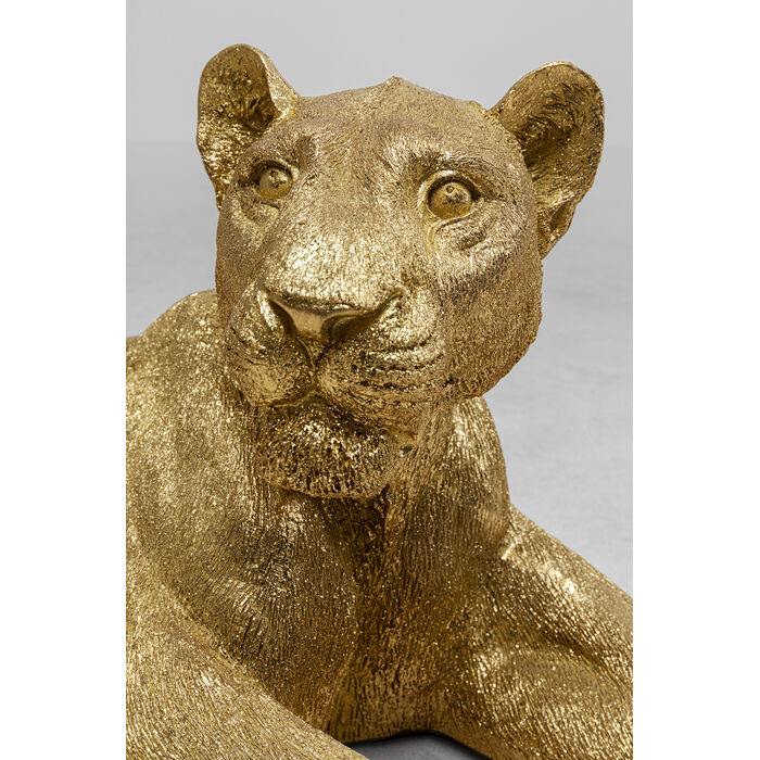 [51727] Figurine décorative Lion doré 113cm - 3