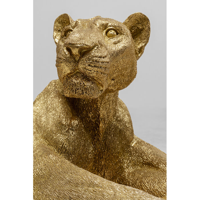 [51727] Figurine décorative Lion doré 113cm - 4