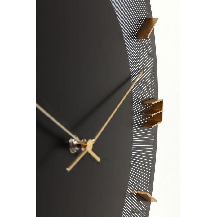 [52053] Horloge murale Leonardo noir/doré Ø49cm - 3
