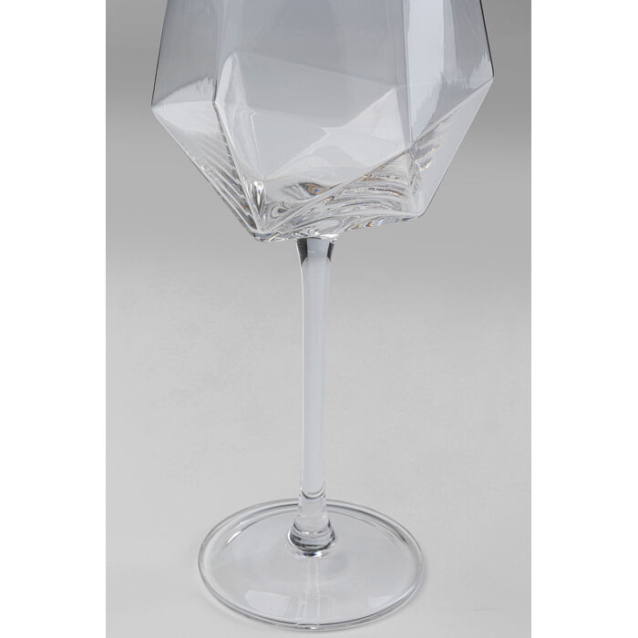 [52213] Verre à vin Diamond doré Rim - 4