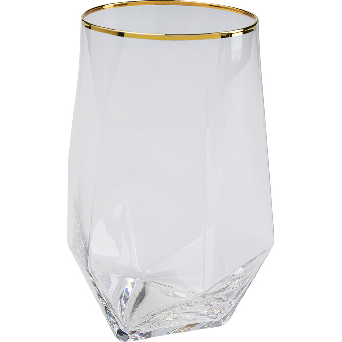 Pahar de apă Diamond Gold Rim