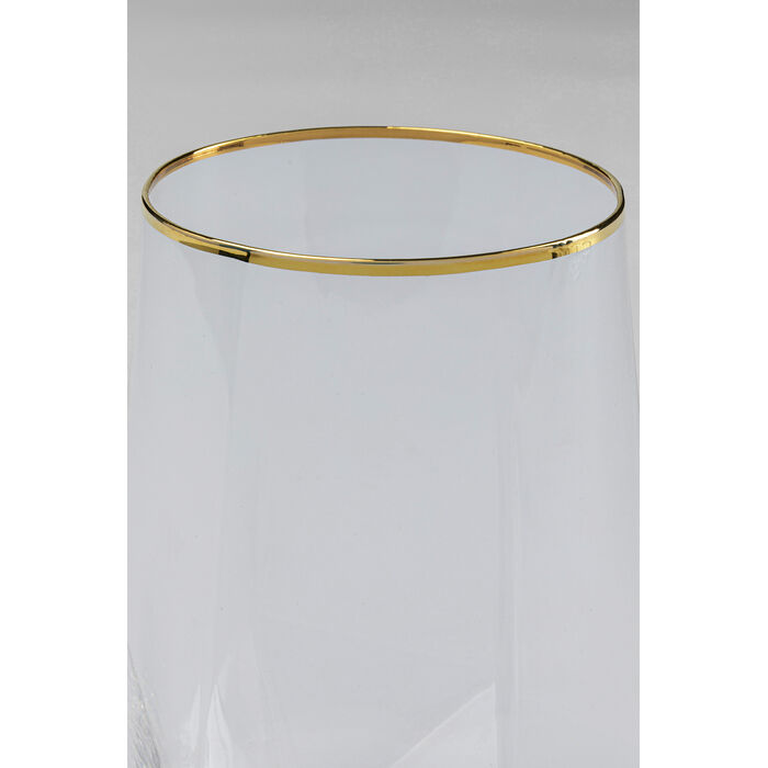 [52214] Verre à eau Diamond doré Rim - 3