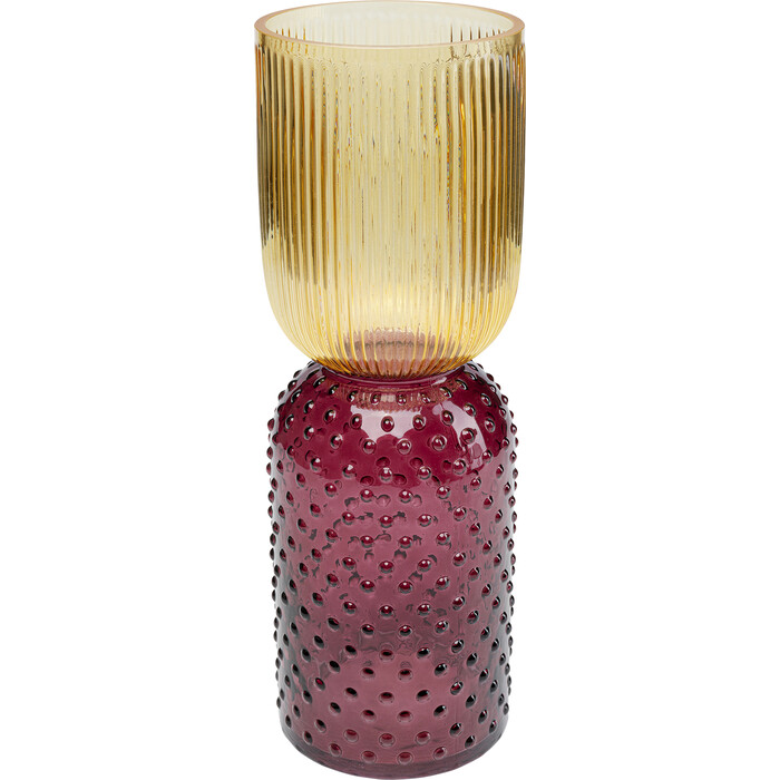 Vase Marvelous Duo jaune violet 38cm