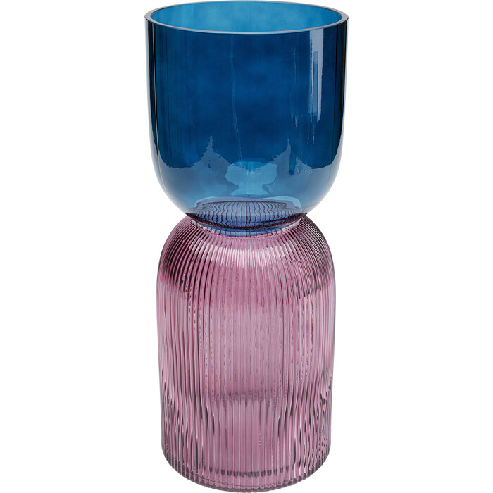 Vase Marvelous Duo bleu violet 40cm