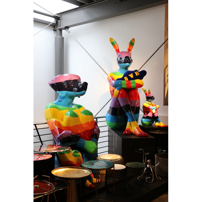 [52547] Figura deco Rabbit Gillie Rainbow 80 - 2