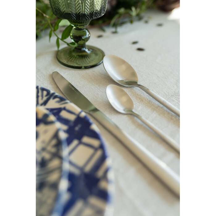 [52632] Cutlery Gloria Matt Silver (16/part) - 2