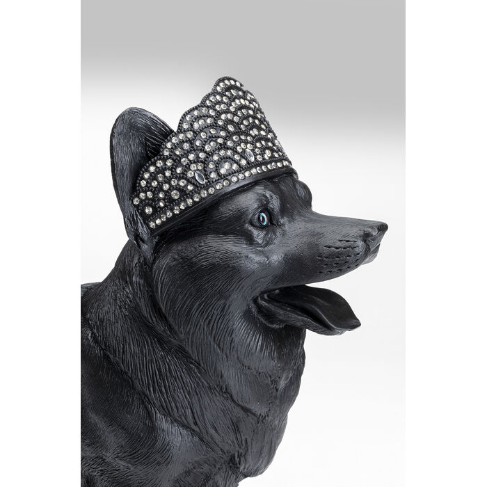 [52817] Figurine décorative Royal Standing Corgi noir 52cm - 4