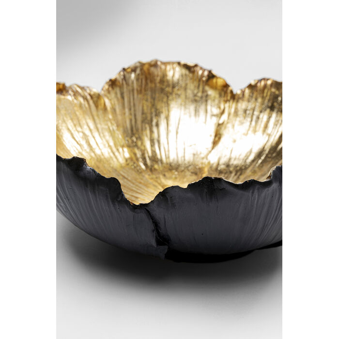 [52833] Coupe décorative Flower Bloom noir-doré Ø25cm - 3