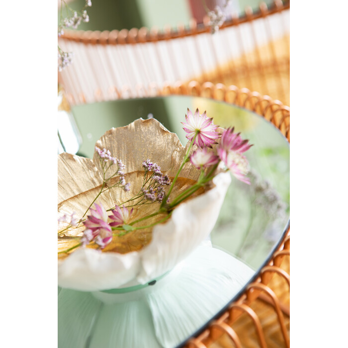 [52836] Coupe décorative Flower Bloom crème-doré Ø20cm - 2