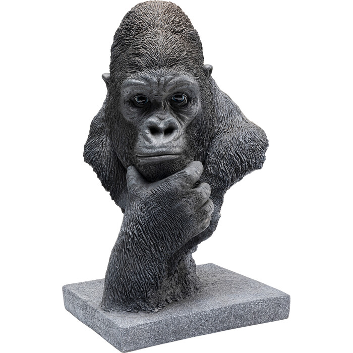 [52872] Deco Object Thinking Gorilla Head 49cm