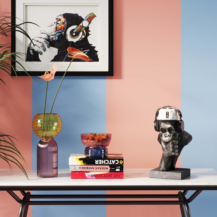 [52872] Deco Object Thinking Gorilla Head 49cm - 1