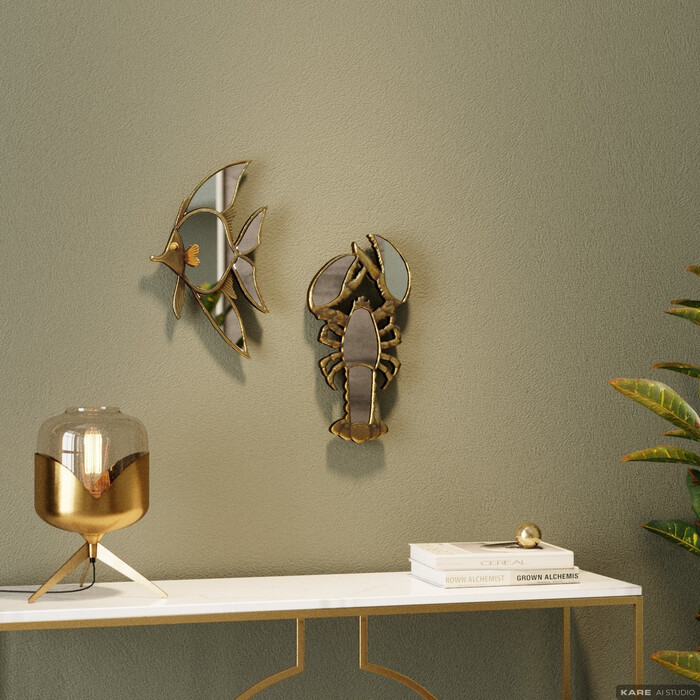 Wall Object Langosta Mirror 21x41cm