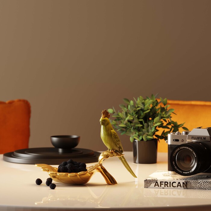 Deco Bowl Parrot Guard 10x21cm