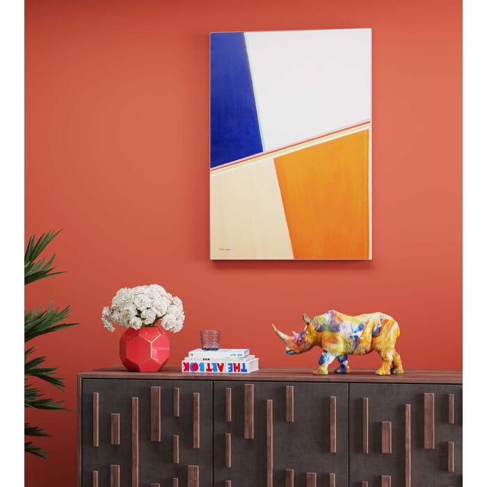 Figura deco Colored Rhino 17cm