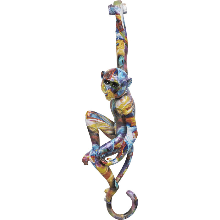Wall Object Hanging Ape Colorful 17x67cm