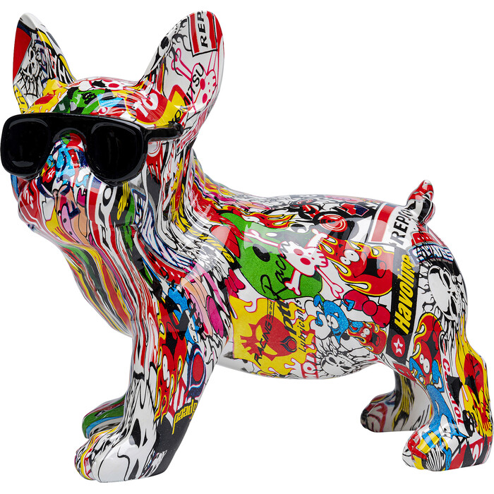 Figura deco Comic Dog Glasses 25cm