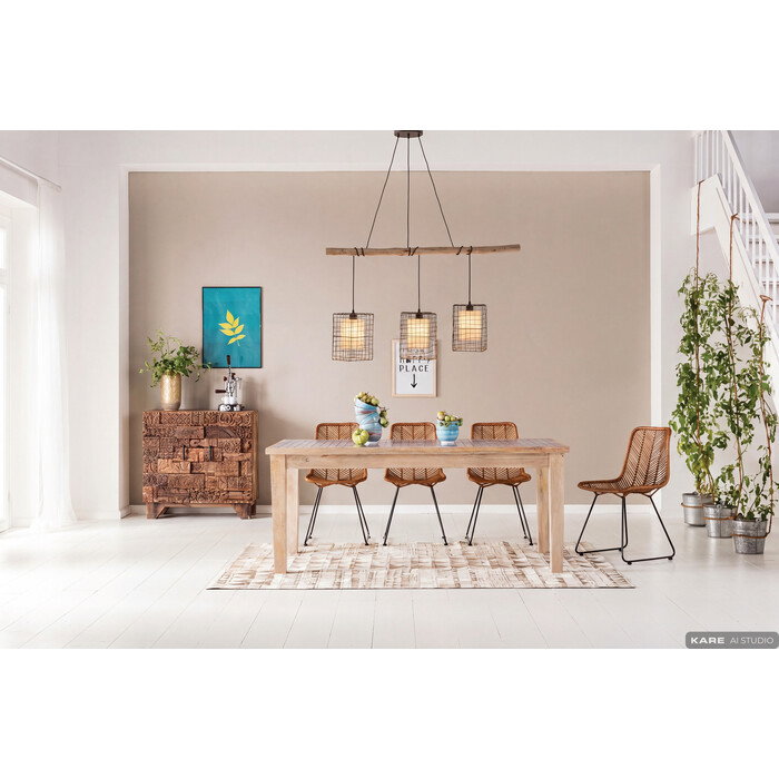 [53142] Pendant Lamp Three Grids 120cm - 2