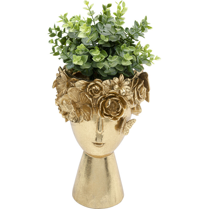 Deco Vase Flowercrown Gold 31cm