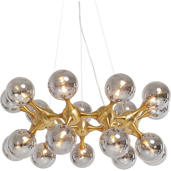 Pendant Lamp Atomic Balls Brass Ø75cm