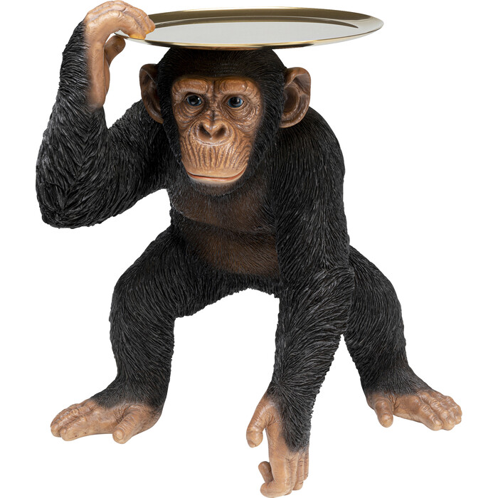 Figura deco Butler Playing Chimp negro 52cm