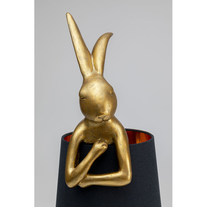 [53470] Lámpara mesa Animal Rabbit oro/negro 68cm - 3