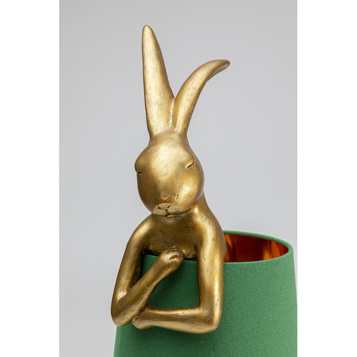 [53471] Lámpara mesa Animal Rabbit oro/verde 68cm - 3