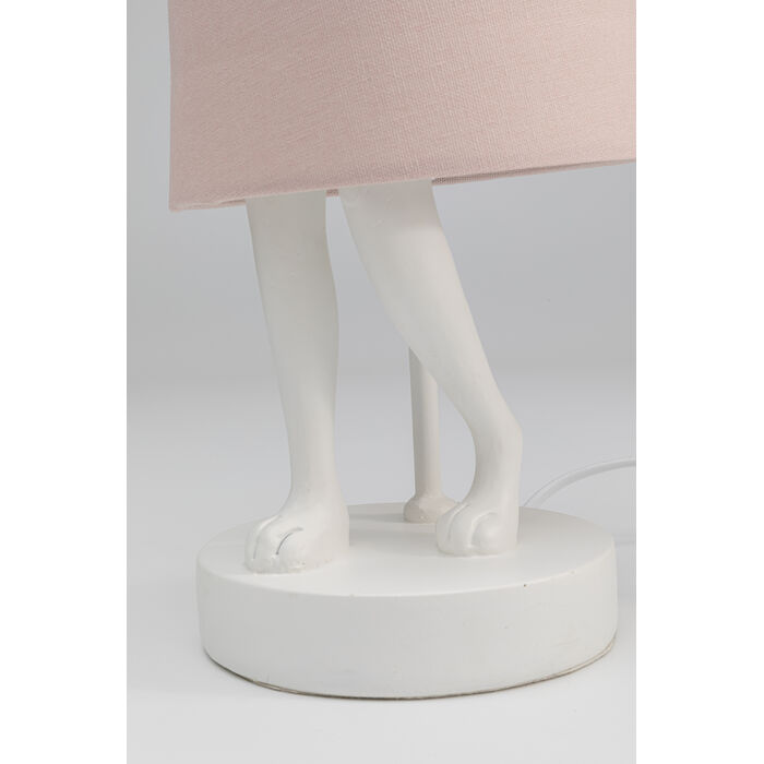 [53475] Table Lamp Animal Rabbit White/Rose 50cm - 4