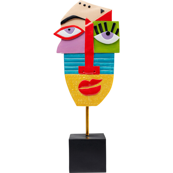 [53554] Deco Object Abstract Face Multicolour 52cm