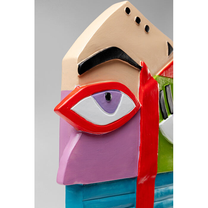 [53554] Deco Object Abstract Face Multicolour 52cm - 4